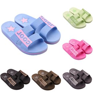 Slyckor inomhus utomhus mjuk brun djupblå rosa kvinnor män skor strand kust badrum antiskid sandal storlek 36-45