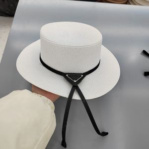 straw hat designer Flat hat Designer women's Fashion jazz wide-brim hat High quality men's sunscreen