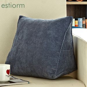 Cushion/Decorative Pillow Bed Reading Pillow Soft Triangular Big Backrest Pillow For bed Couch Sofa bed rest pillow Washable Back support Cushion For Bed 230311