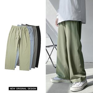 Pantaloni da uomo LAPPSTER-Gioventù Nero Coreano Pantaloni sportivi Harajuku Estate Baggy Moda coreana Jogging Tuta casual giapponese a vita alta 230311