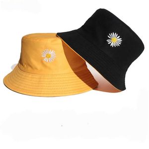 Hüte mit breiter Krempe 2020 Frühlings-Frauen-Eimer-Fischen-Hut-Sonnencreme-Sonnenkappen-Blumen-Druck-doppelseitige Abnutzungs-Sommer-Dame Fisherman Hat P230311