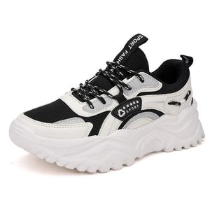 Sıradan Ayakkabı Bahar Yeni Kalın Tabanlar Popüler Spor Baba Ayakkabıları Kadın Moda Çok Çok Nefes Alabilir Tek Ayakkabı Yumuşak Taban Trendi 033