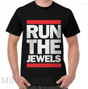 Męskie koszule zabawne nadruku Koszula dla kobiet Topy TEE Run The Jewels Graphic T-shirt O-Neck krótkie rękawowe tshirty