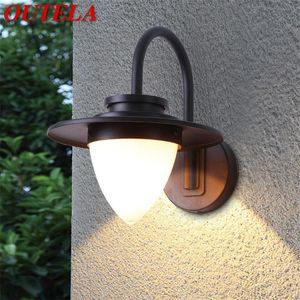Накрытые настенные лампы Outela лампы классические цинсы легкие водонепроницаемые домашние светодиоды IP65 для виллы крыльца