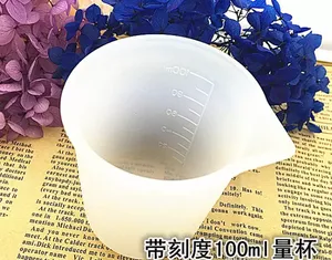 100 ml transparenter Messbecher mit Skala, Kleber, Silikon, Messwerkzeuge für DIY Backen, Küche, Bar, Esszimmer, Zubehör, Fabrikverkauf