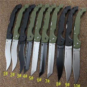 10 typen koud stalen Voyager Knives XL-Size-serie Big Folding Knife Utility Survival Hunting Tactical Knives Outdoor Tools266r