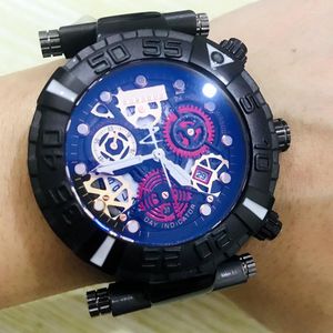 Zegarki na rękę dla mężczyzn luksusowa kolekcja Luminous Rotating Large Dial Watch Invicto RelOJ de Hombre Drop