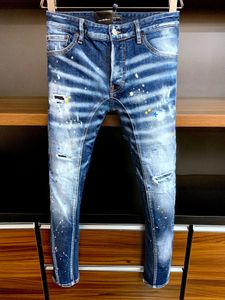 DSQ Phantom Turtle Men's Jeans Mens Mens Luxury Designer Jeans Скинни разорванные крутые парня причинную джинсовую джинсовую бренду для модных джинсов Men Men Posmed Pants 61175