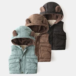 Coloque Coloque Colete de algodão Autumn e Winter Tops Casaco de zíper quente e de zíper para crianças Soft confortável 230311