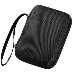 Storage Bags Black Hard Nylon Carry Bag Compartments Case Cover For 2.5 HDD Disk