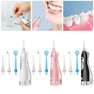 Other Oral Hygiene Portable belt Electric Water Oral Flosser Irrigator Rechargeable Waterproof Teeth Clean Tooth Stains Teeth Cleaner for Hom 230311