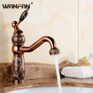 Torneiras de pia do banheiro Bacia de mármore contemporânea Brass Branco Tornadoira Cozinha Classic Waterbasin Deck Mount El Tap 3830k