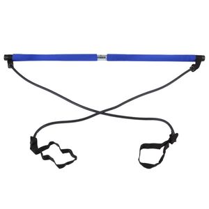 Resistance Bands Portable Pilates Bar Kit Band Muscle Toning Home Gym Body Workout