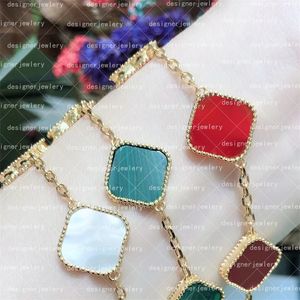 Luxury clover bracelet necklace designer jewelry for women cleef love charm bracelets gifts christmas single flower pendant silver gold gold bracelet designer