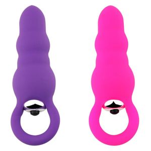 Vibratori Vibratore in silicone Plug anale Divertimento femminile Uovo vibrante Mini AV Stick Dildo Negozio di giocattoli del sesso maschile