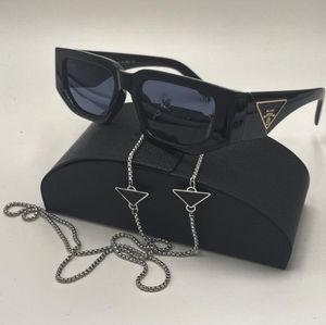 Designer Sunglasses Classic Eyeglasses Goggle Outdoor Beach Sun Glasses For Man Woman Mix Color Optional Triangular signature Eyeglasses chains