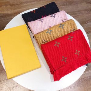 Designer halsduk stickad för män kvinnor vinter ull modedesigner kashmir sjal plädkontroll sciarpe echarpe homme storlek 180*30