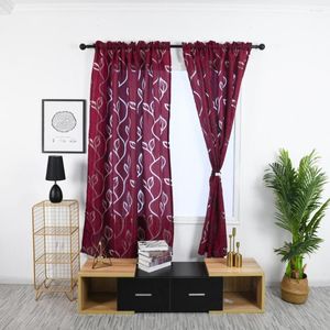 Curtain Elegant 3 Colors Drape Printed Eco-friendly Hollow Shower