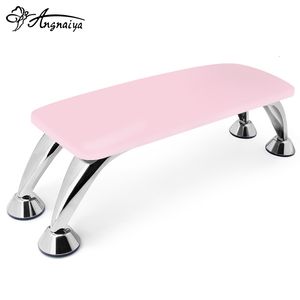 Hand Rests ANGNYA Genuine Leather Nail Art Beauty Salon Hand Rest Table Pillow Cushion Manicure Holder Hand Pillow Nail Arm Rest Cushion 230311