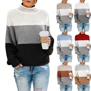 Women's Sweaters Women's Sweater Pullovers Knitted Turtleneck Women Autumn Winter Fashion Clothes Large Size Long Sleeve Tops Female