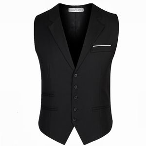 Men's Vests Arrival Dress Vests For Men Slim Fit Mens Suit Vest Male Waistcoat Gilet Homme Casual Sleeveless Formal Business Jacket 230311