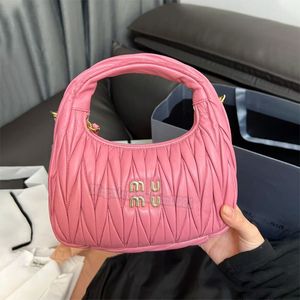 2024 Designer Satin Mini Handbags Bags Undrarm Wander Hobo Clutch Holding Shoulder Bag Luxury Retro Wallet Leather Banquet Tote Travel Handbag