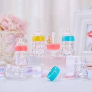 Aufbewahrungsflaschen 6 ml Milch Babyflasche Kunststoff Lipgloss Leere Tube Kosmetik Neuheit Nippel Lip Gloss Verpackungsbehälter SN897