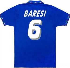 camisas de futebol retrô 1994 Italys Maglia Maldini Baresi Roberto Baggio Zola Conte Classic Classic Football Shirt Kits Uniforms De Foot Seleção Nacional Italia Jersey 94