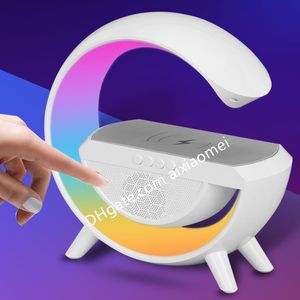 2023 G Wireless Phone Charger Bluetooth Speaker Station Audio RGB Atmosphere Night Light For Iphone Samsung Xiaomi