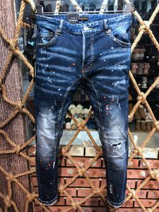 DSQ PHANTOM TURTLE Herren-Jeans, Luxus-Designer-Jeans, dünn, zerrissen, cooler Typ, lässiges Loch, Denim, modische Marken-Fit-Jeans, gewaschene Hose für Herren, 61276