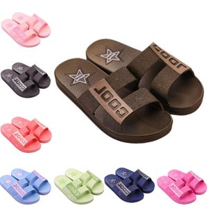 Slippers women men shoes Deep Brown Black Soft Purple Beach Coast Bathroom Indoor Outdoor Antiskid sandals size 36-45