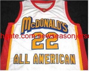 Vintage #22 Carmelo Anthony McDonald S All American Basketball Jersey Custom Any Name Number Jersey