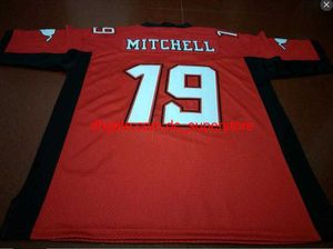 Anpassade män ungdomskvinnor vintage Calgary Stampeders #19 Bo Levi Mitchell Football Jersey Size S-4XL eller Custom något namn eller nummer Jersey