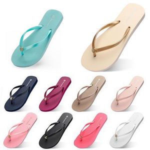 fashion Slippers Women Beach shoes Flip Flops green red orange purple navy white Black pink golden brown summer sport sneaker 35-38