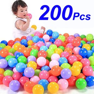 Sports Toys 100150200PCS Outdoor Sport Ball Colorful Soft Water Pool Ocean Wave Ball Baby Children Funny Toys EcoFriendly Stress Air Ball 230311