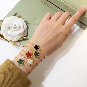 Bracciale rigido Gioielli Stile di design indipendente Squisito e semplice Stella marina retrò Stella a cinque punte Personalità Moda