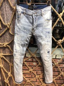 DSQ PHANTOM TURTLE Herren-Jeans, Luxus-Designer-Jeans, dünn, zerrissen, cooler Typ, lässiges Loch, Denim, modische Marken-Passform, Jeans für Herren, gewaschene Hose, 1028