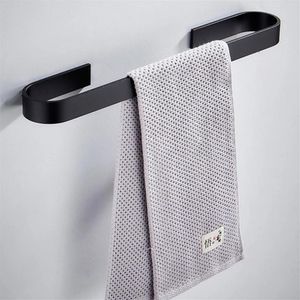 Handdukhållare badrum handdukar rackhängare svart silver rostfritt stål vägg hängande bar arrangör kök förvaring hyllor racks174a