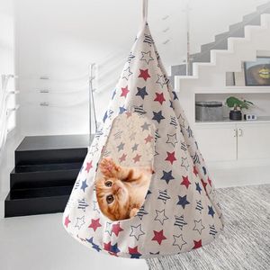 Łóżka kota Kreatywne hamak kotka gniazda namiotu namiotu poduszka z łóżeczko pensjonatowe produkty dla zwierząt domowych