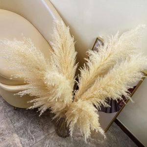 Decorative Flowers Large Pampas Grass Fully Dried Wedding Decoration Anniversaire Backdrop Deco Mariage Birthday Party Decorations