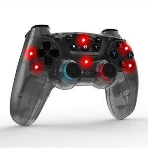 Wireless Bluetooth Gamepad Controller 7 Färger Luminescence Game Controllers Joystick för Switch Console/Switch Pro/PS3/iOS Android Telefon/PC DHL Fast