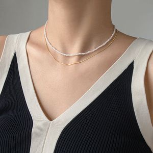 Afshor verklig naturlig barock sötvatten pärla choker halsband för kvinnor tjej gåva populära vita pärlor smycken kedjekedja halsband