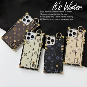 Beautiful iPhone Phone Cases 15 14 13 12 Pro Max Cases Designer Leather Kickstand Purse 18 17 16 15pro 14pro 13pro 12pro 11pro 11 X Xs 7 8 Plus Case with Box Packing