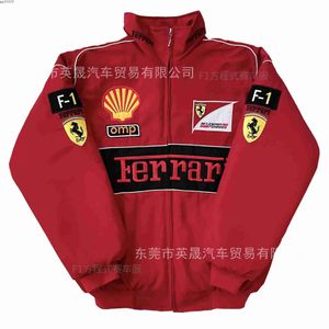 Fjne 2023 Men's Jackets F1 Racing Suitmen's Suit Explosive Arcade Motorbike Cycling Leisure American Hip-hop Style Embroidered Autumn and Winter