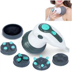 Andra massagepunkter 4 In1 Infraröd elektrisk kropp Massager Hälsovårdsinstrument Vibration Slimming Anti-celluliter Relaxerande muskelmassage Roller 230311