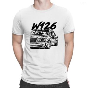 Men's T Shirts Funny W126 TShirts Humor 2023 Stor outfit Tshirt för män som designar hiphop fitness anlarach o - nacke