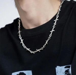 Chains Mall Wire Brambles Iron Unisex Choker Necklace Women Hip-hop Gothic Punk Style Barbed Little Thorns Chain Gifts