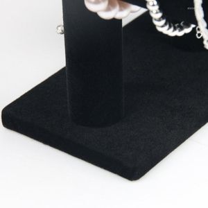 Jewelry Pouches Portable Velvet/PU Leather Bracelet Bangle Necklace Display Stand Holder Watch Organizer T-Bar Rack UND Sale