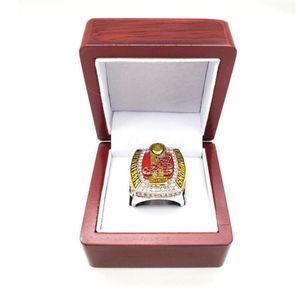 2021 Cały 2020-2021 Alabama Crimson Tide National Championship Pierścień z drewnianym pudełkiem na wyświetlacze pamiątki fan mężczyźni prezent upuść shippi242r