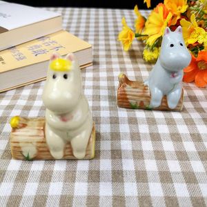 Chopsticks 1PC Ceramic Hippo Chopstick Rest Holder For DIY Household Dining Table Spoon Fork Rack Decoration